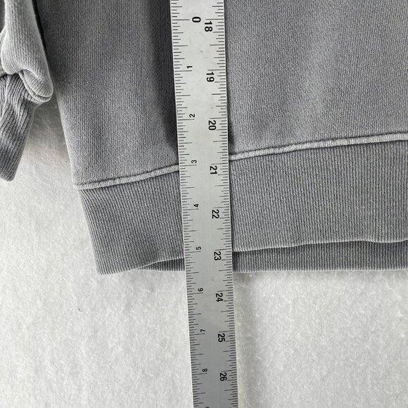 Agolde Los Angeles Sweatshirt Womens XS Gray Fleece Terry Crew Neck 3/4 Sleeves - Picture 4 of 13